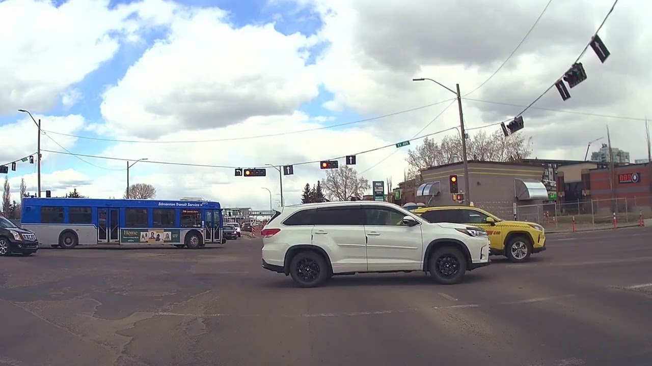Driving around Edmonton Canada