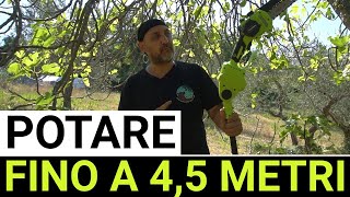 Mini Motosega telescopica a batteria per potatura Supstable. Test completo! POTARE SENZA SCALA!