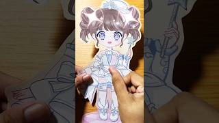 DIY Cute Idol Singer Paperdoll Makeup and Dress up Stickers Pt 2 #toys #paperdiy #sticker