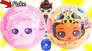 FAKE VS REAL LOL Surprise Dolls Opening Box | Toy Egg Videos