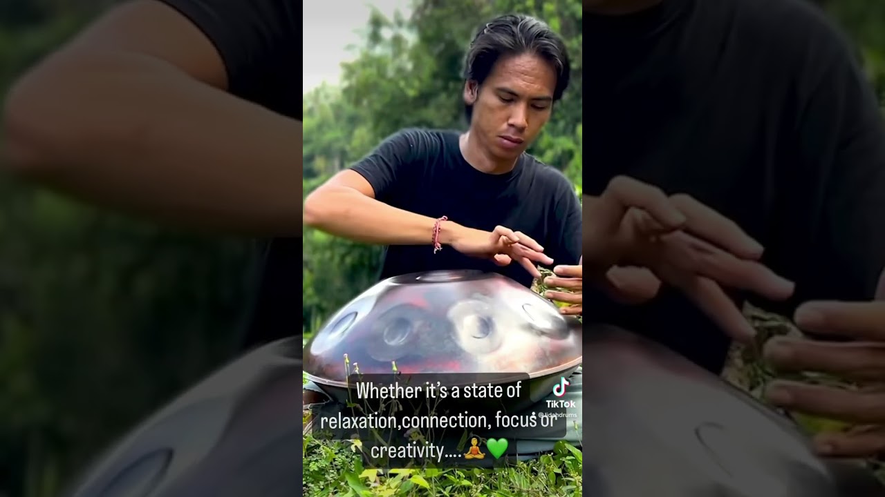 Which state of mind do you like to get into?💚🥰#handpan #minihandpan #hangdrum #drum #handpanmusic