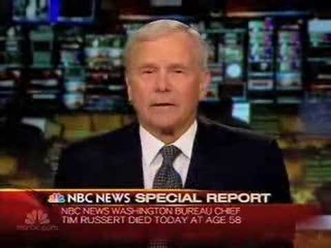 NBC reports that Tim Russert passed away