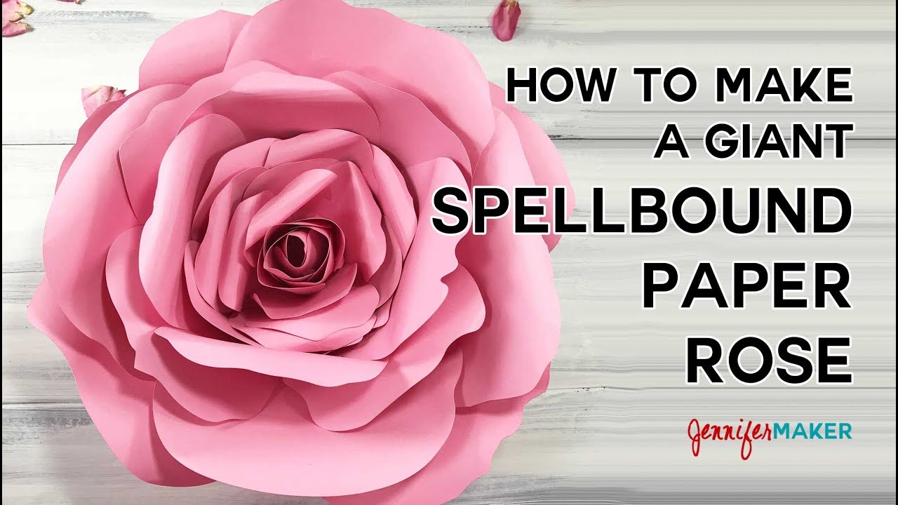 How To Make A Giant Flower Spellbound Rose Tutorial Youtube