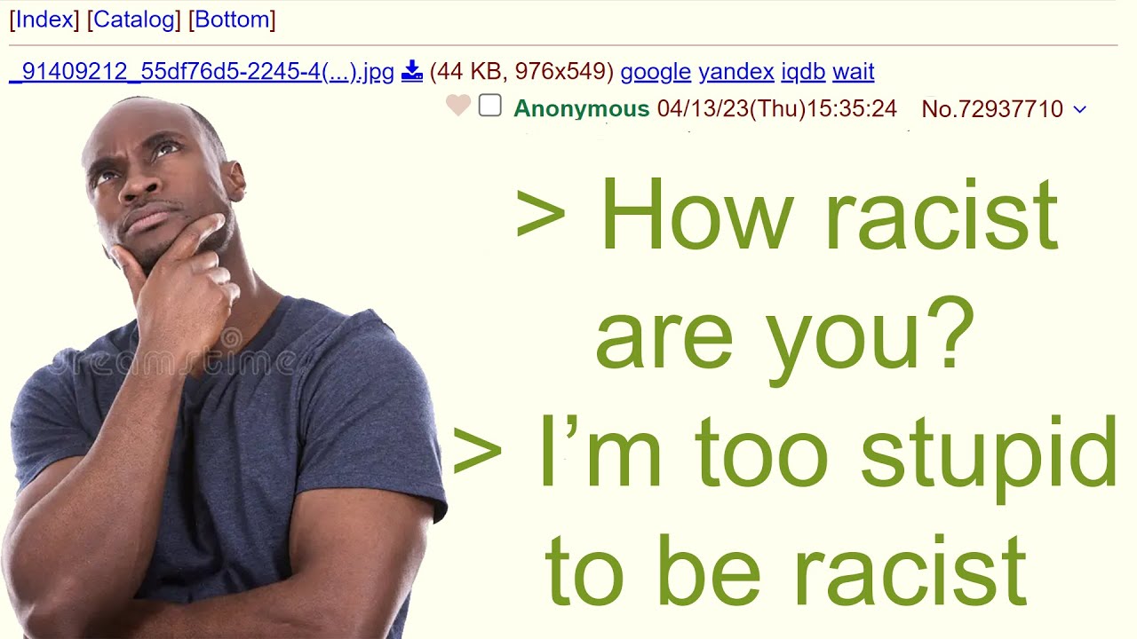 too-dumb-to-be-racist-4chan-r-greentext-youtube