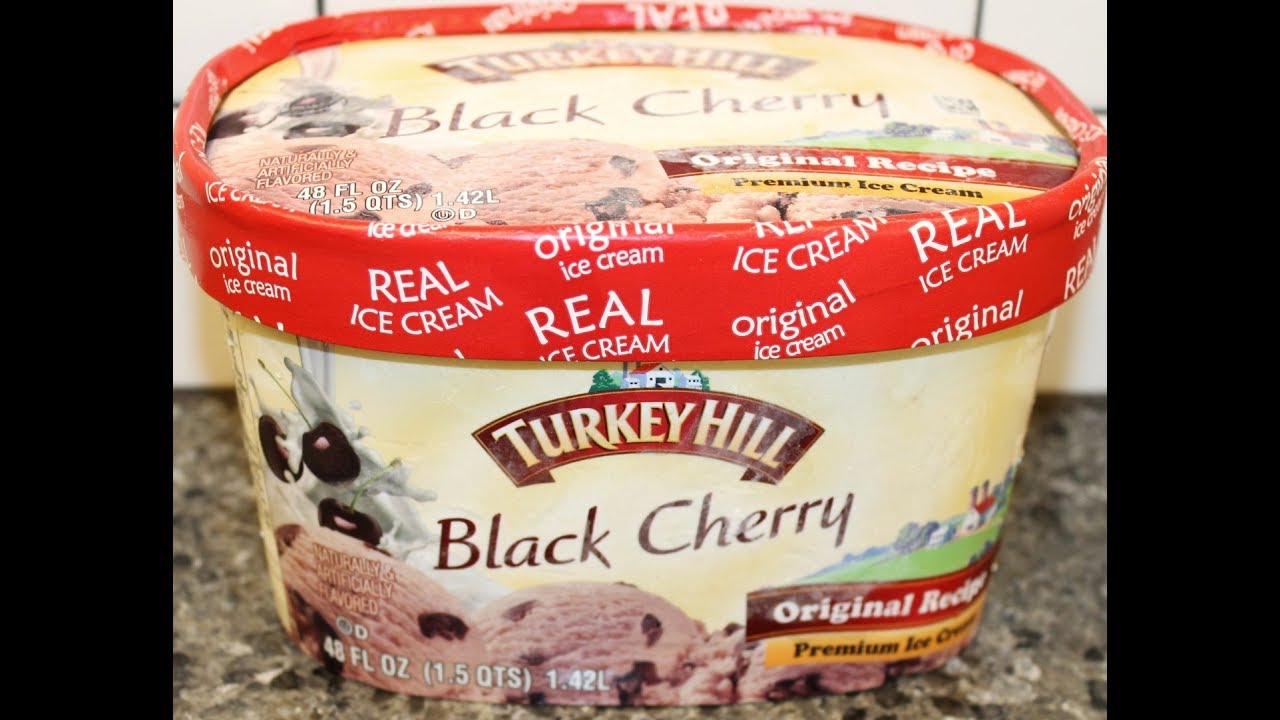 Turkey Hill Black Cherry Ice Cream Review YouTube