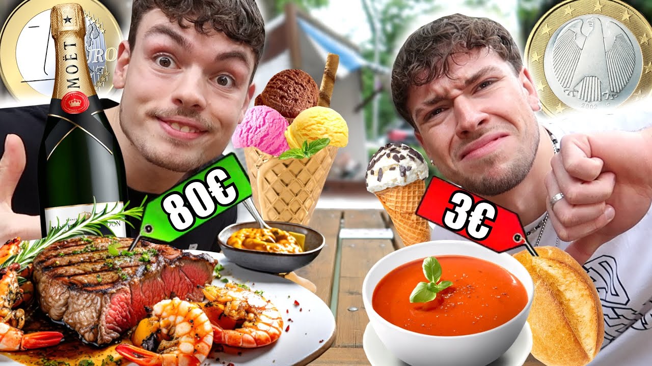 Münze BESTIMMT wer das TEUERSTE oder BILLIGSTE essen muss für 24 Stunden (RESTAURANT EDITION)