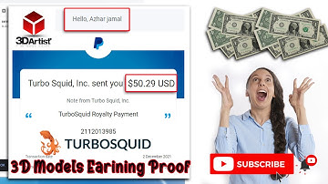 earning proof to sell 3d models, make money online, turbosquid