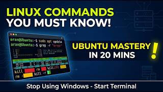 Linux Terminal Commands for Beginners | Ubuntu Mastery in 20 Mins (Hindi)