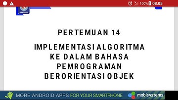 Implementasi Algoritma ke dalam Pemrograman Berorientasi Objek