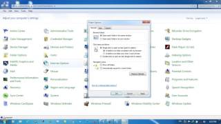 Folder Option genral tab in windows 7