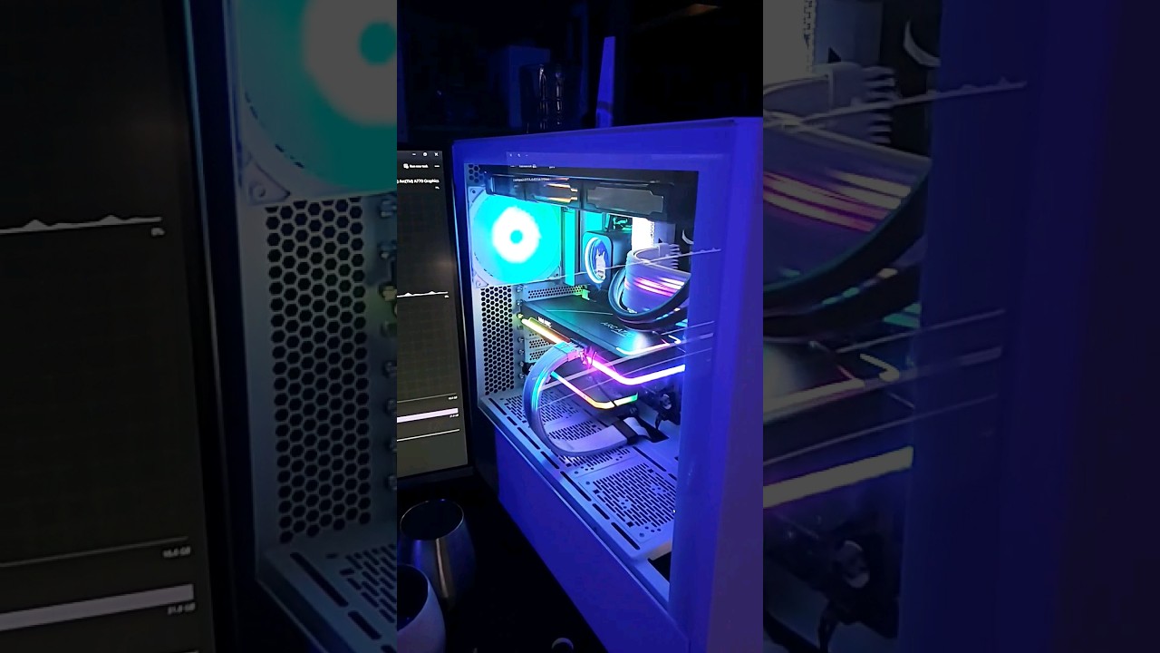 Adobe premiere on Intel Arc A770 /Ryzen 9 5950x lancool 3 running cool. 