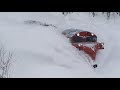 豪快に排雪する宗谷本線ラッセル（２０１１年１月撮影）