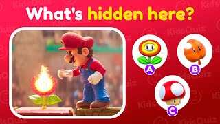 Guess the Hidden Figure | Super Mario Movie Quiz 🍄🏰 KidsQuiz