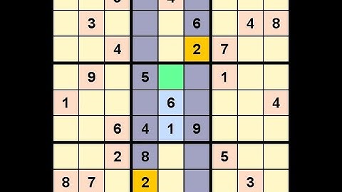 How to Solve New York Times Sudoku Hard November 25, 2020 - Hidden Pair