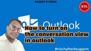How to turn on conversation view in Outlook