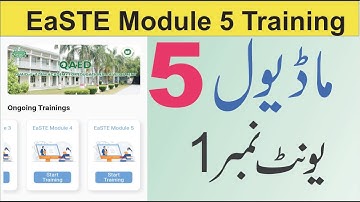 EaSTE module 5 unit 1 quiz | module 5 unit 1 All activities solved |