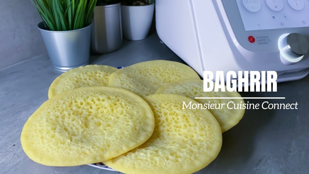 Baghrir, ( crêpes mille trous ) EXPRESS en 3 min au Monsieur Cuisine Connect MCC