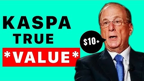 KASPA: True Value will Shock Everyone. Only 1% Understand This!
