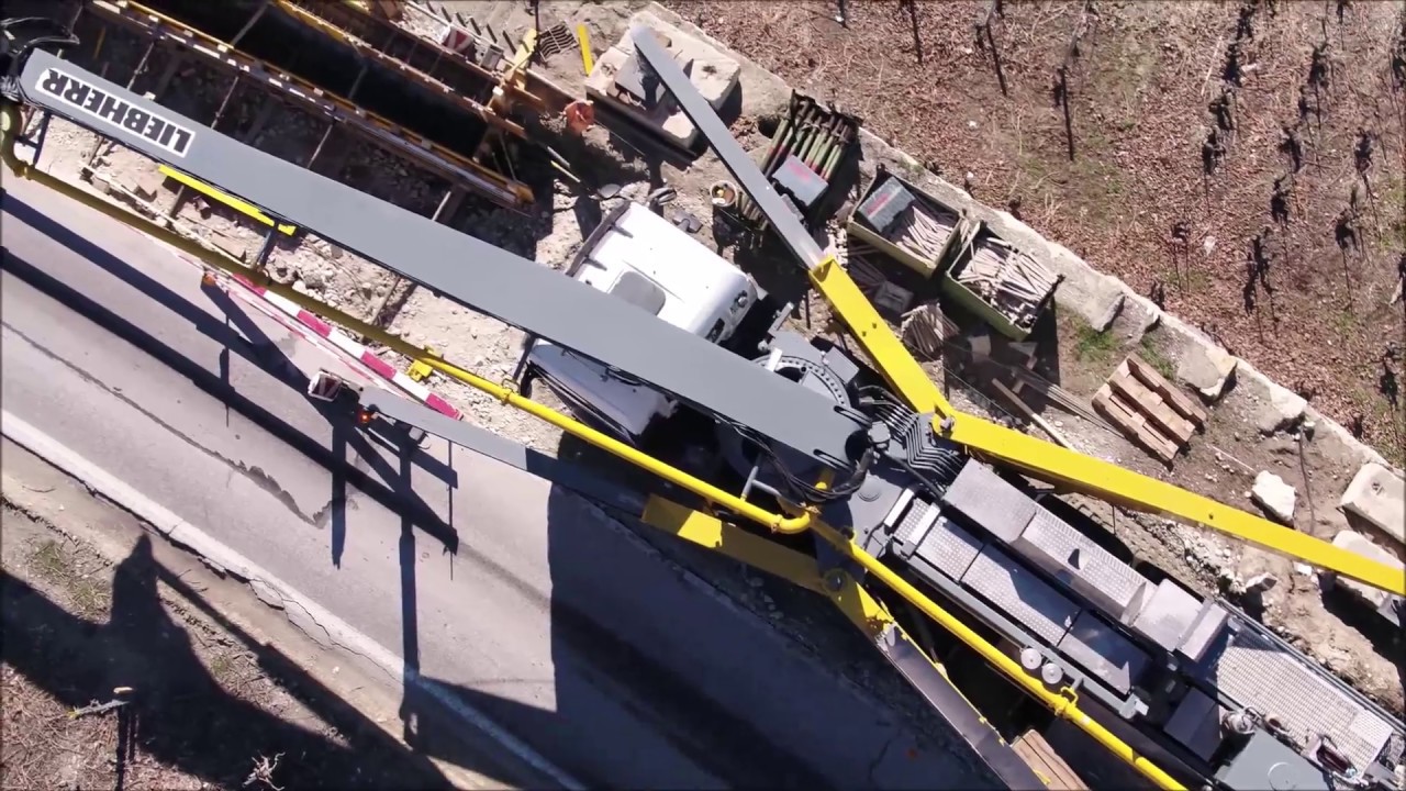 Concrete boom Liebher pumps with XXT50