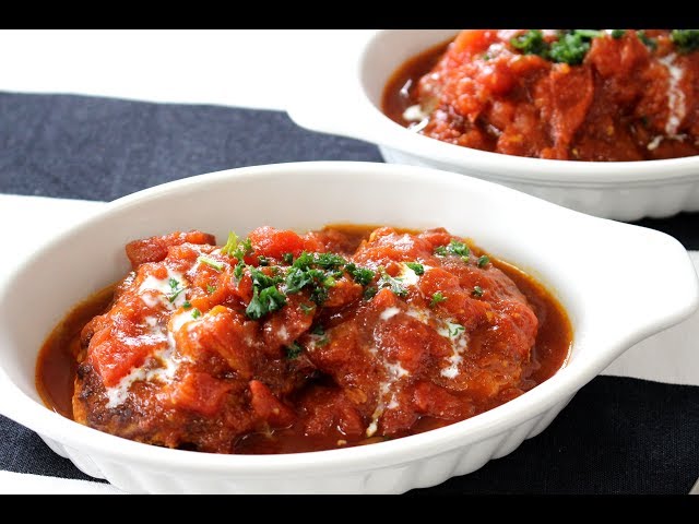 Stewed Tomato Hamburg Steaks Recipe トマト煮込みハンバーグ レシピ