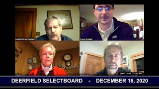 Deerfield Selectboard - December 16, 2020