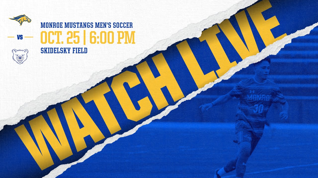 Monroe Mustangs Men's Soccer East District Semi-Finals vs. Harcum