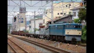 ８８６５レ　ＥＦ６５－１００号機牽引　大津駅通過