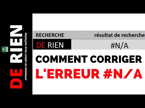 Vidéo: Comment Corriger Une Erreur Dans Une Entrée De Classeur