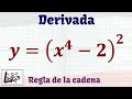 Derivada de y=(x^4-2)² | Regla de la cadena | La Prof Lina M3