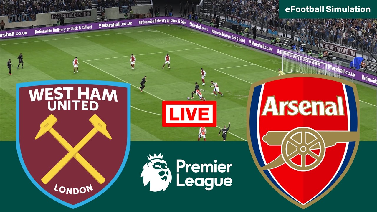 🔴  LIVE : West Ham United vs Arsenal | Premier League 2025/26 | Video Game Simulation