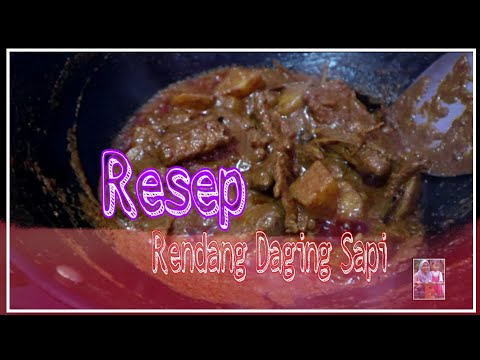 Menu Rendang daging sapi sederhana/resep rumahan Yang Nikmat