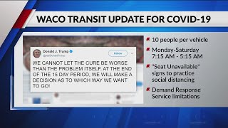 COVID-19 causes changes to Waco Transit systems and routes