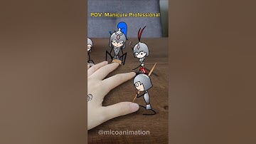 Manicure Professional 😁 #shorts #stickman