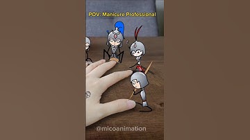 Manicure Professional 😁 #shorts #stickman