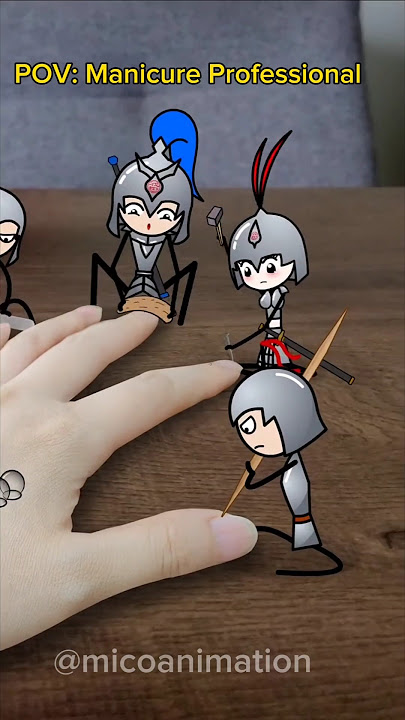 Manicure Professional 😁 #shorts #stickman