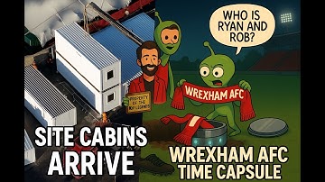 WREXHAM AFC STADIUM NEWS : CABINS ARRIVE