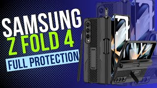 Samsung Galaxy Z Fold 4 Case with Pen Holder Hinge Protector and Screen Protector
