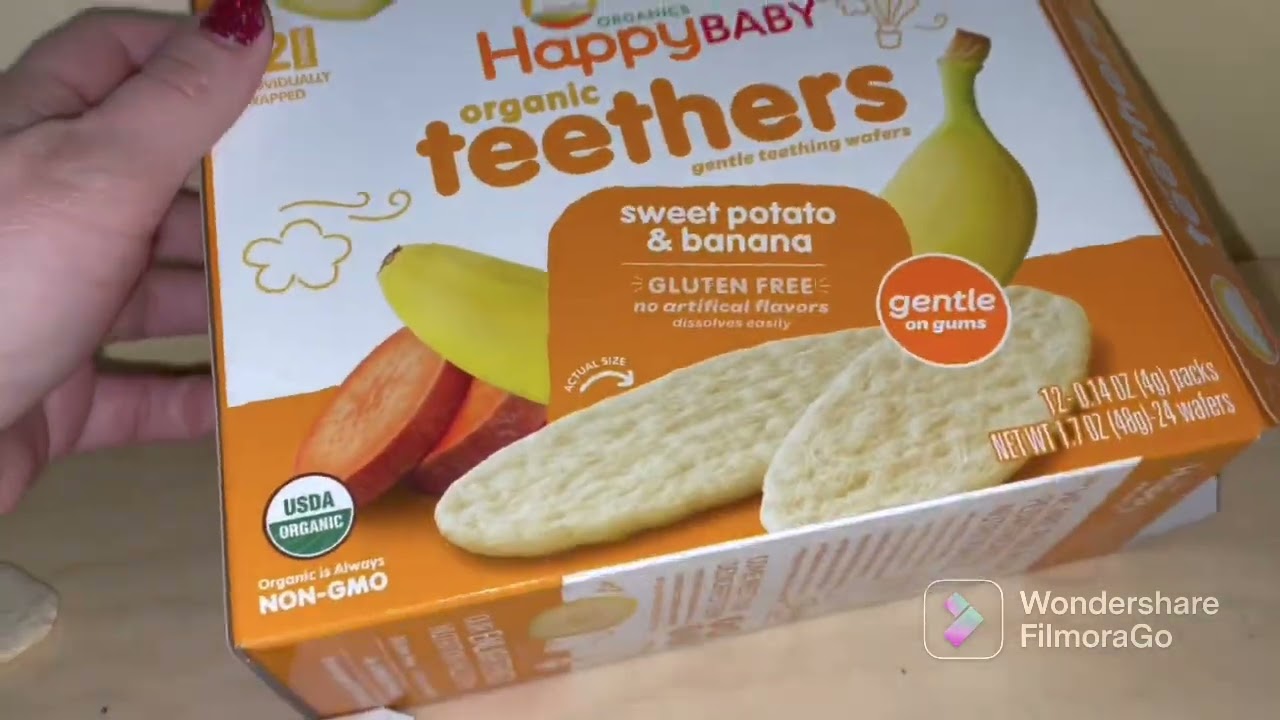 Happybaby organic teethers - sweet potato &banana 