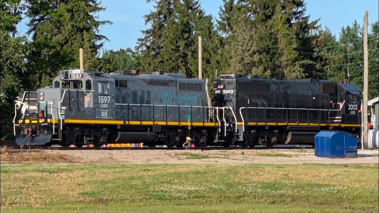 LDSX 2003/1597 on the GIO rail Tillsonburg job works Tillsonburg yard