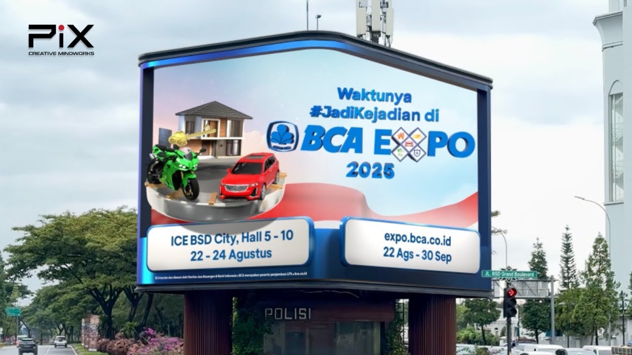 Konten 3D anamorphic BCA Expo 2025