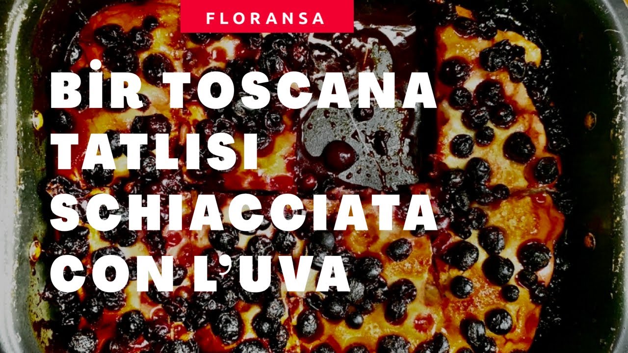 İtalyan Gibi Schicciata con l'Uva Yapın I Bir Toscana Tatlısı Olarak Üzümlü Tatlı Ekmek