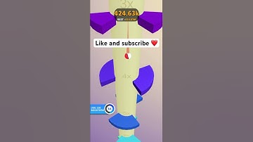 Helix jump: Level 2558 #helixjump #gaming #mobile #shorts