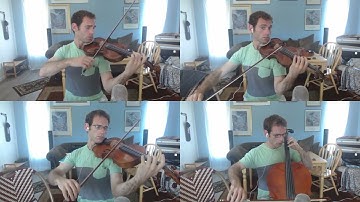 Mozart String Quartet No. 10 in C Major K. 170 - Four Camera Video