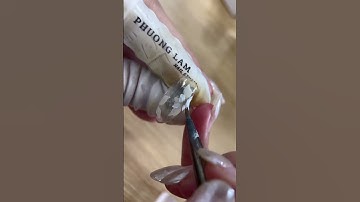 Cách vẽ hoa cọ tròn, cọ hoa cúc #họclàmnail #nailart #cọhoacúc #cọtròn #nails