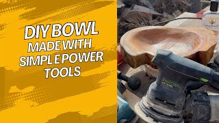 Carving a Beautiful Wooden Bowl with Angle Grinder Ball Rasp