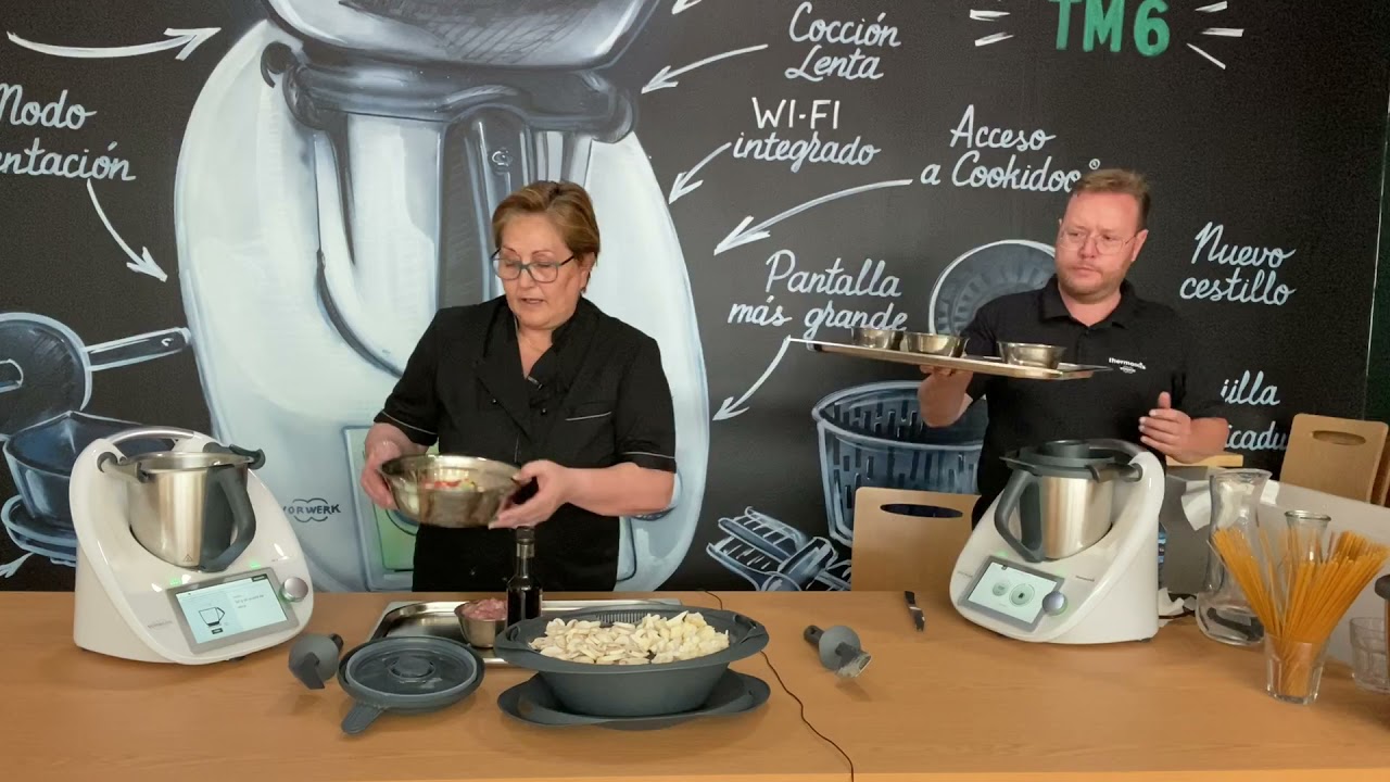 CLASE DE VERANO CON THERMOMIX :TARTA ESPUMOSA DE LIMÓN,MAZAMORRA CORDOBESA,ESPAGUETIS VERDURA POLLO