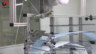 Automatic blank face masks making machine with logo welding printing equipment