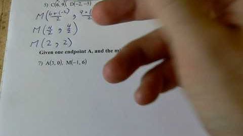 3.2 Midpoint of a Line Segment (part II)