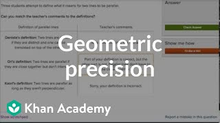 Geometric Precision Practice