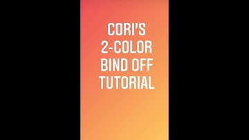 Cori’s 2-Color Bind Off Tutorial (Knitwords Cowl)
